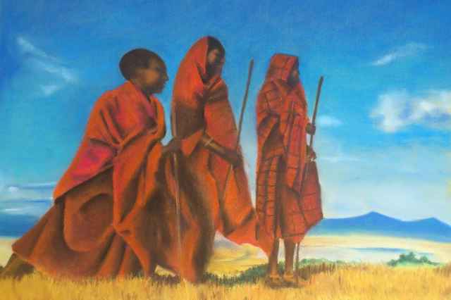 تابلو نقاشي آفريقا