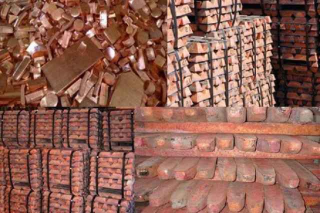 Wholesale sale and export of copper ingots فروش شمش مس