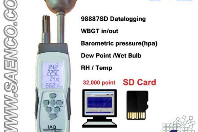 WBGTمتر پرتابل به همراه فشار سنج و ارتفاع  98887SD