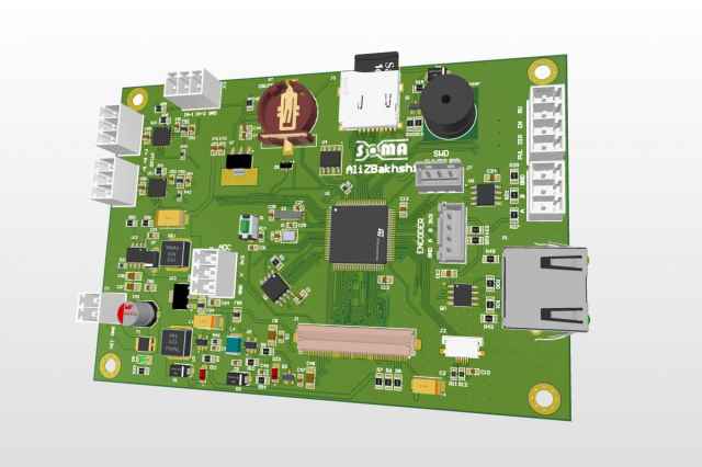 طراحي و ساخت پروژه هاي الكترونيك و صنعتي PCB STM32