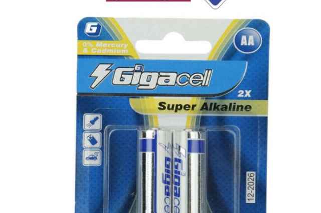 باتري قلمي GIGACELL 1.5V ALKALINE با برند اصلي گيگاسل